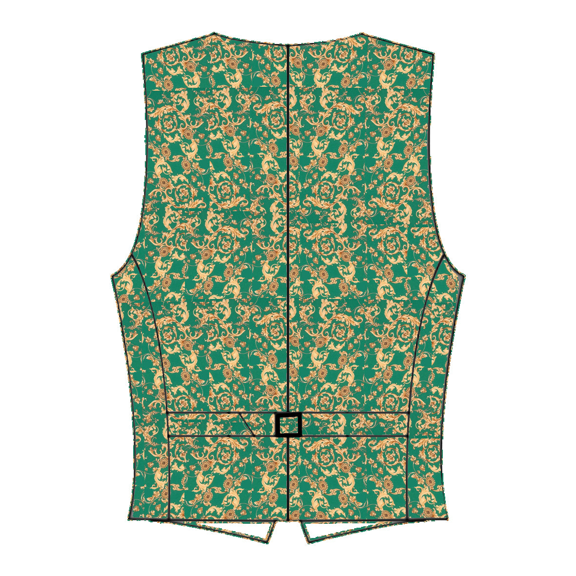 back fabric vest light viscose