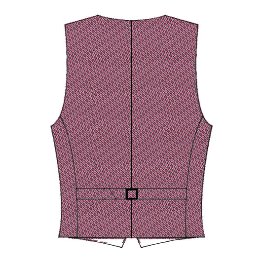 back fabric vest viscose crepe